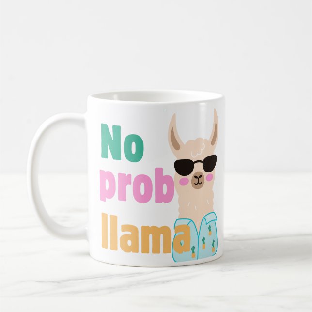 no prob-llama mug (Left)