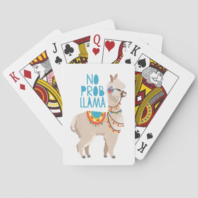 No Prob Llama Playing Cards (Back)