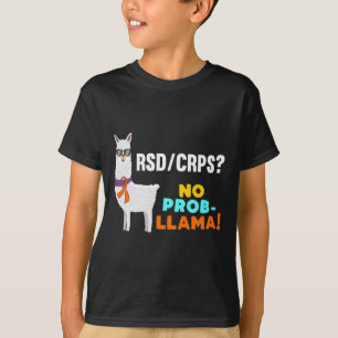 No Prob-llama Rsd Crps Warrior Survivor Awareness T-Shirt