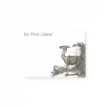No Prob Llama Vintage Guanaco Illustration