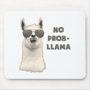 No Problem Llama Mouse Mat