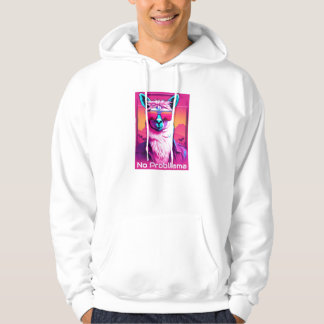 No Probllama | Funky Synthwave Hoodie