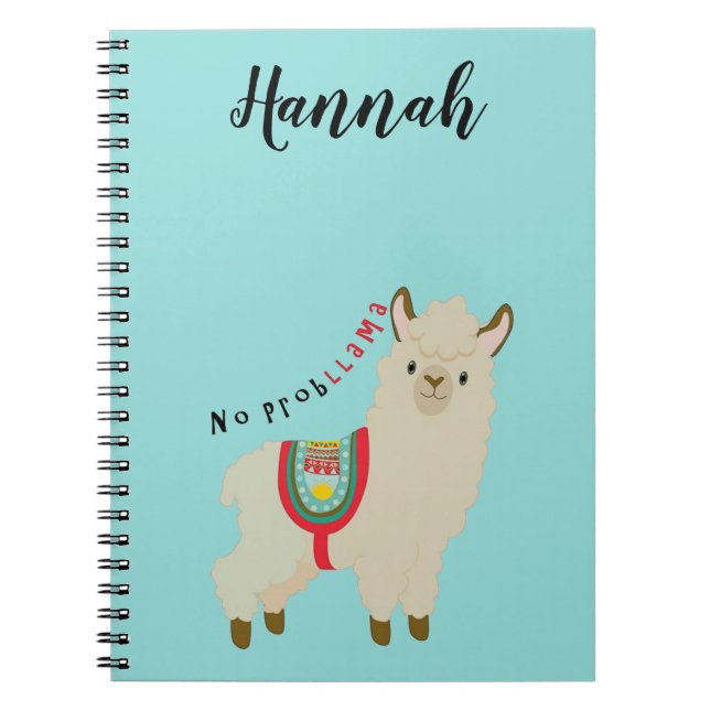 No ProbLlama Personnalised Notebook (Front)