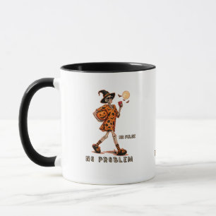 No Pulse No Problem Funny Skeleton Halloween Mug