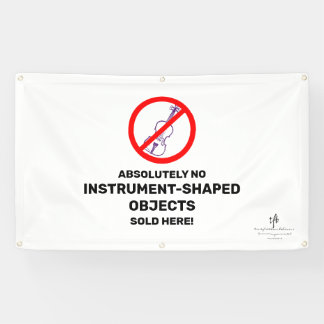 No Purple Violins Local Music Store Banner