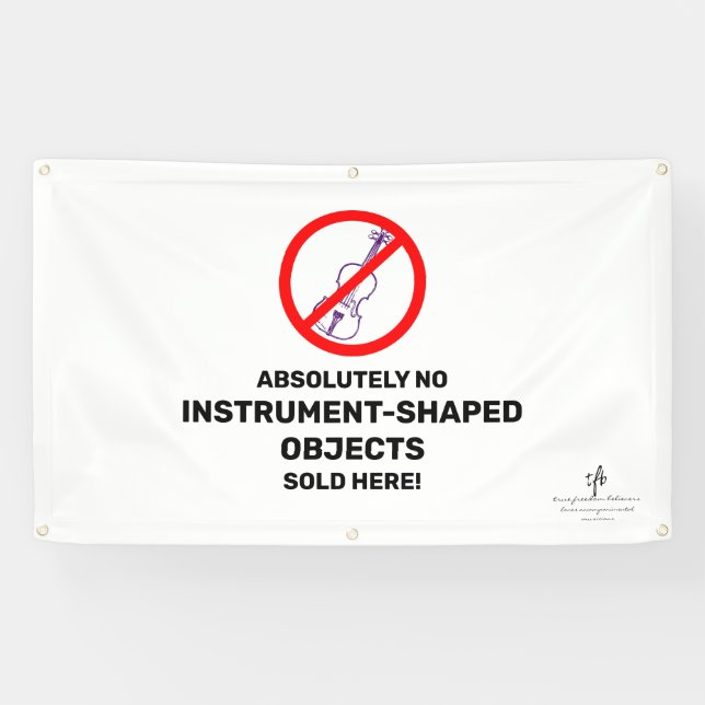 No Purple Violins Local Music Store Banner (Horizontal)