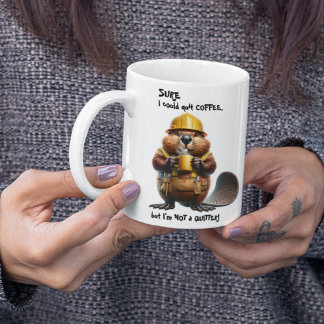 No Quitter Large Coffee Mug