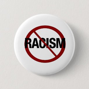 No Racism 6 Cm Round Badge