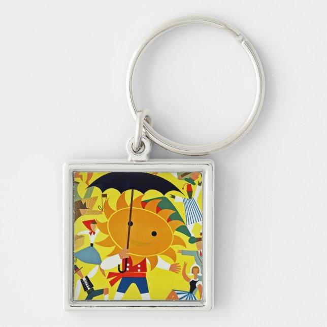 No Rain in Portugal~ But Tourist Pour in Key Ring (Front)