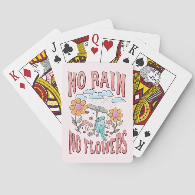 No Rain No Flower Playing Cards (Back)