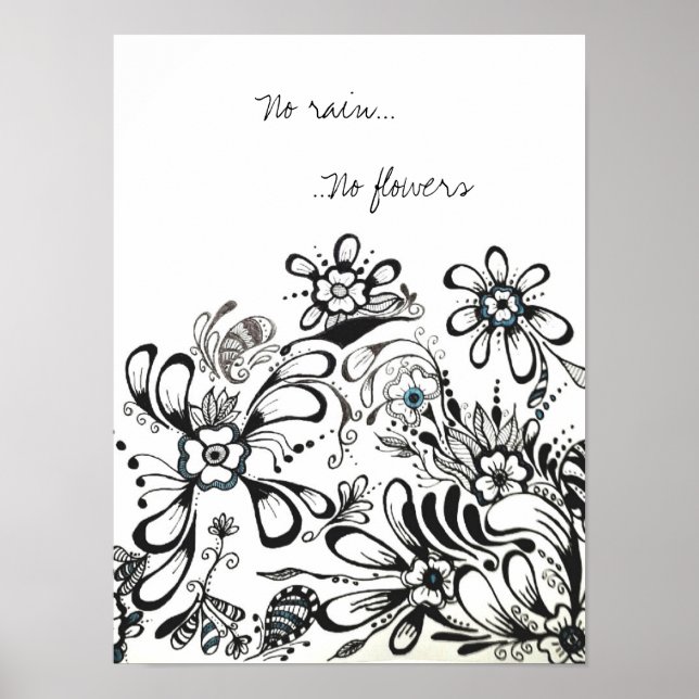 No rain, No flowers poster (Front)