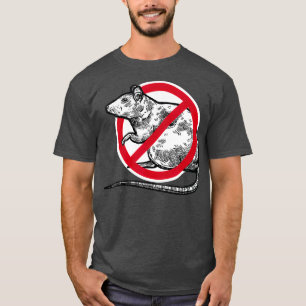 No Rat Sign Stop Snitching Pest Control Cool T-Shirt
