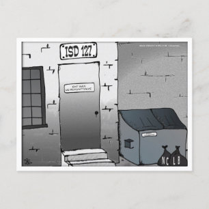 No Readmittance Exit Only Postcard