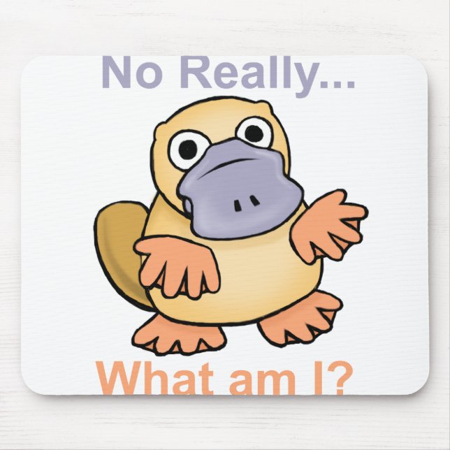 No Really... What am I? Platypus Mouse Mat (Front)