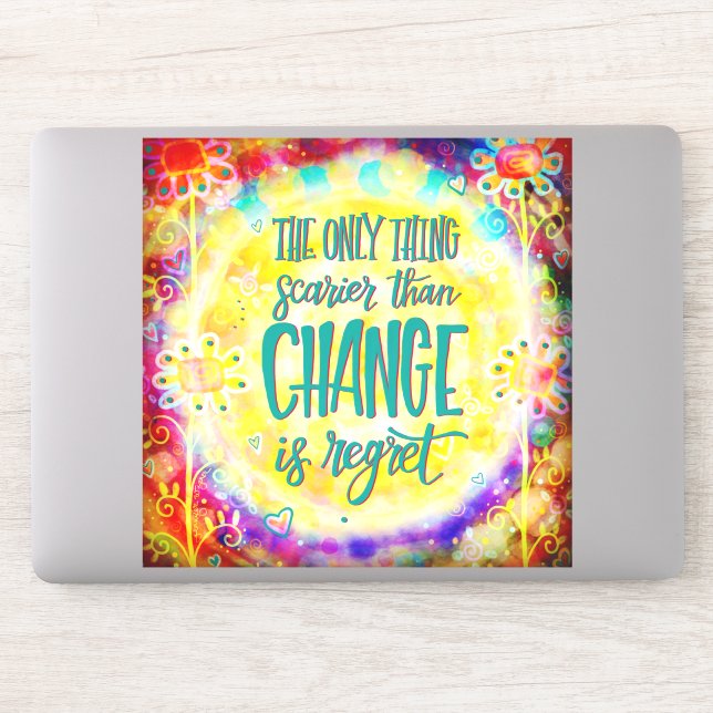 No Regrets Boho Floral Colourful Flowers (Computer)