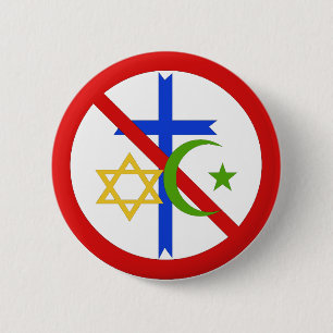 No Religion 6 Cm Round Badge
