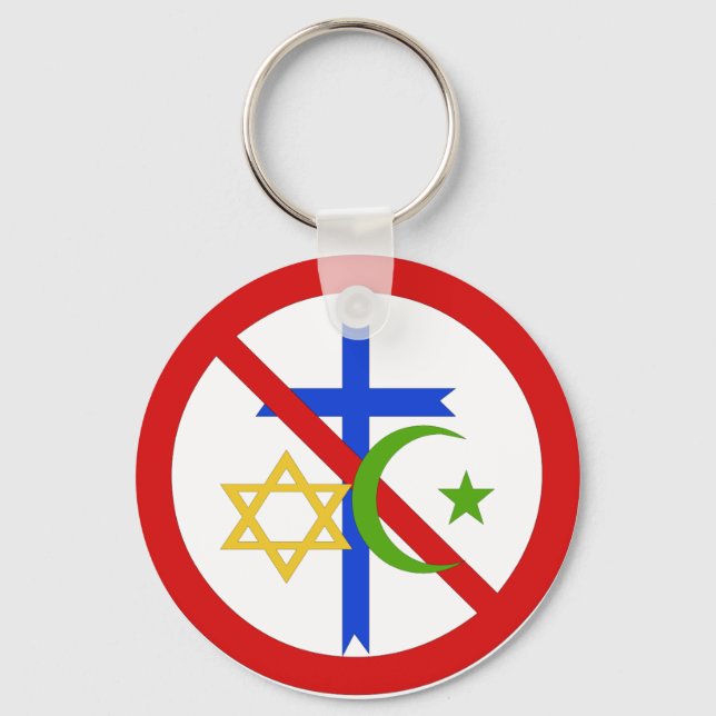 No Religion Key Ring (Front)