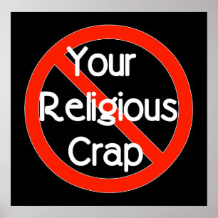 No Religious Crap Poster