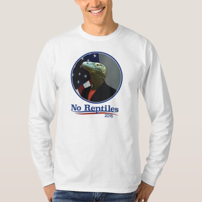 No Reptiles 2016, Hillary! T-Shirt (Front)