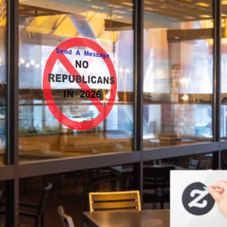 NO Repugs Window Cling