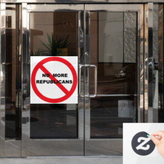 NO Repugs Window Cling