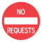 NO REQUESTS Sticker #2