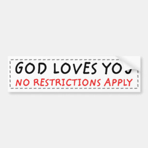 No Restrictions Bumper Sticker