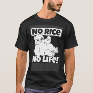 No Rice No Life Panda Rice Philippines Japanese T-Shirt