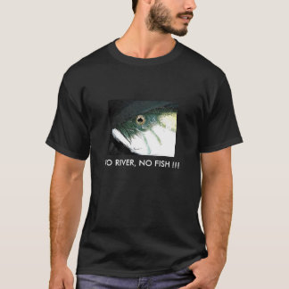 NO RIVER, NO FISH !!! POKER WSOP WPT SHIRT