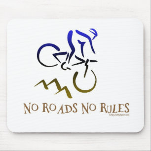 NO ROADS NO RULES MOUSE MAT