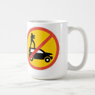 No Roof Riding Euro Sign Coffee Mug