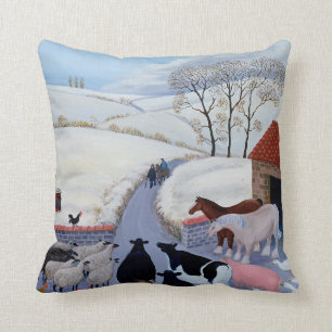 No Room at the Inn Cushion