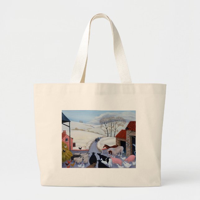 No Room at the Inn Large Tote Bag (Front)