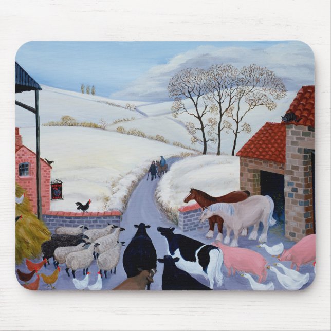 No Room at the Inn Mouse Mat (Front)