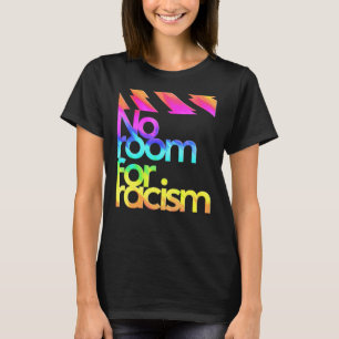 No Room For Racism Life And Sport Awareness Rainbo T-Shirt