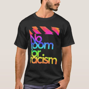 No Room For Racism Life And Sport Awareness Rainbo T-Shirt