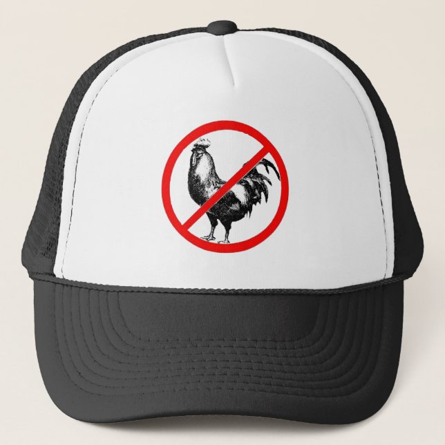 No Rooster?! Trucker Hat (Front)