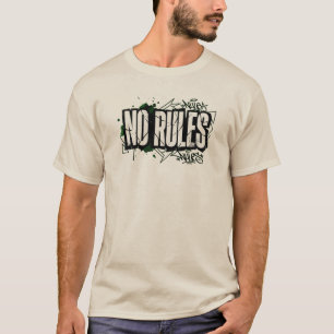 No Rules Bold Attitude Logo Tee