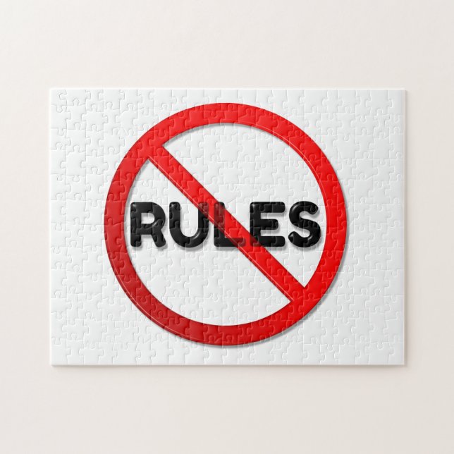No Rules Jigsaw Puzzle (Horizontal)