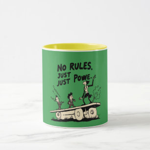 No Rules Just Power – Strong Mindset Motivational Mug