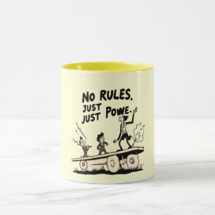 No Rules Just Power – Strong Mindset Motivational Mug