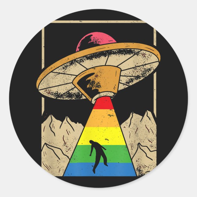 No rules LGBT Pride Genderqueer  Copy Classic Round Sticker (Front)