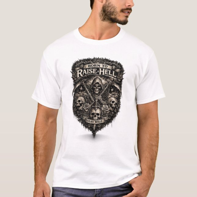 No rules. No limits. No regrets. 💀 T-Shirt (Front)