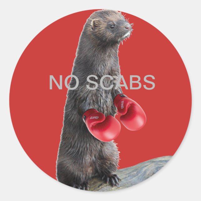 NO SCABS stickers (Front)
