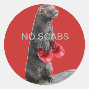 NO SCABS stickers