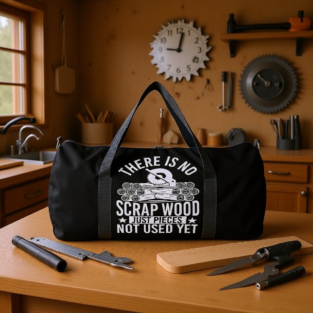 No Scrap Wood Just Pieces Duffle Bag (Creator Uploaded)
