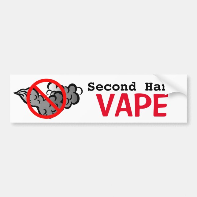 No Second Hand Vape Bumper Sticker (Front)