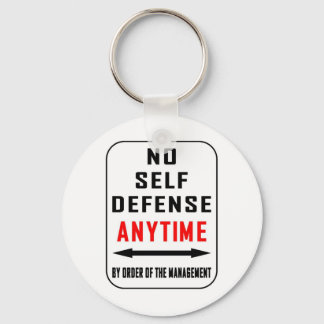 NO SELF DEFENSE ANYTIME KEY RING