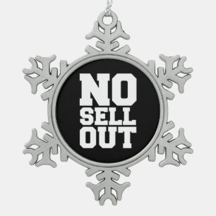 NO SELL OUT SNOWFLAKE PEWTER CHRISTMAS ORNAMENT