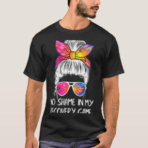 No Shame In My Recovery Game Sobriety Aa Na Anni T-Shirt